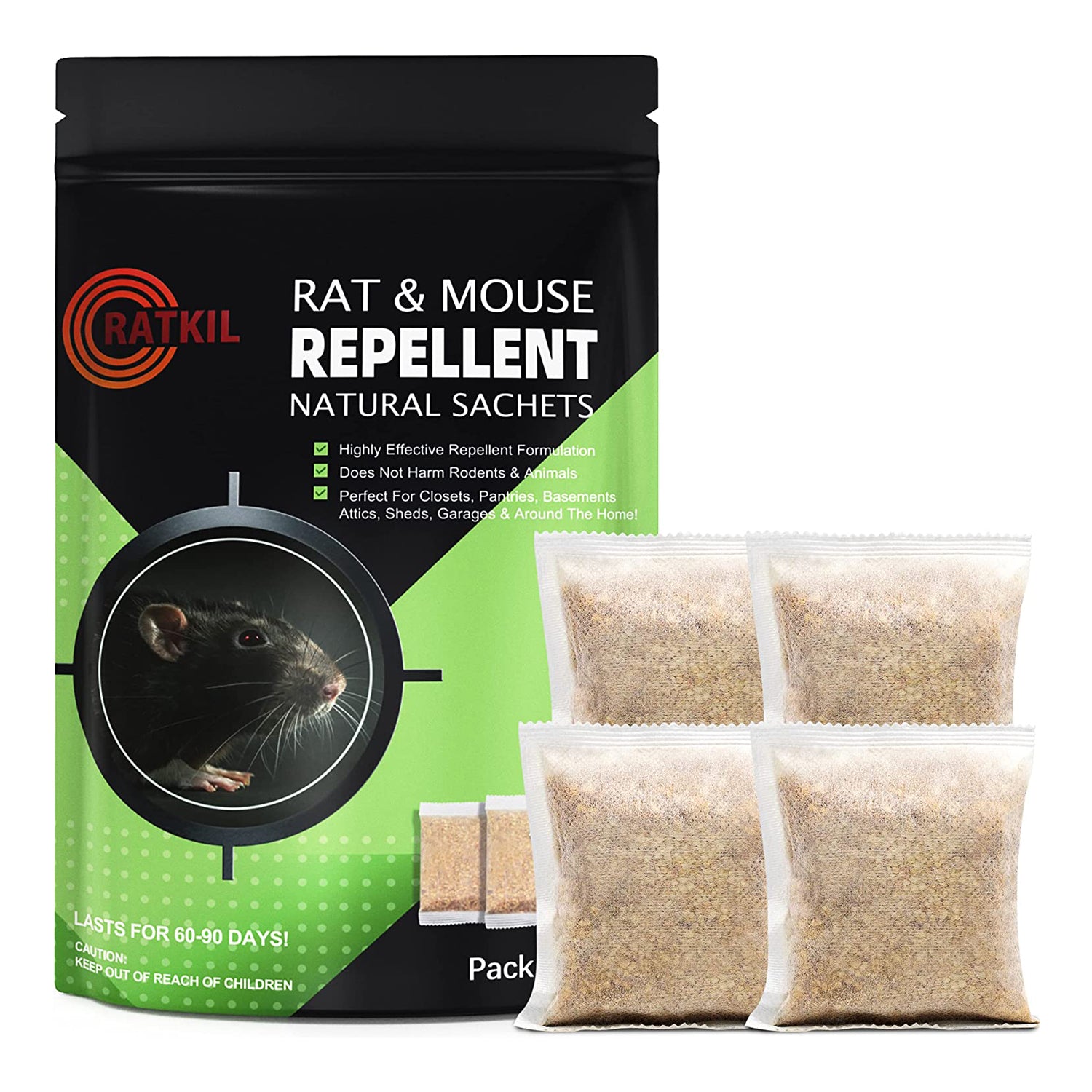 Natural Mouse Repellent Sachets Set of 2 