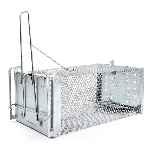 Ratkil Live Rat Cage Trap | Humane Mouse Traps & Rat Traps - All Weather, Home & Animal Friendly Reusable Rat, Mouse, Squirrel, Mole, Rodent Solution (Large)