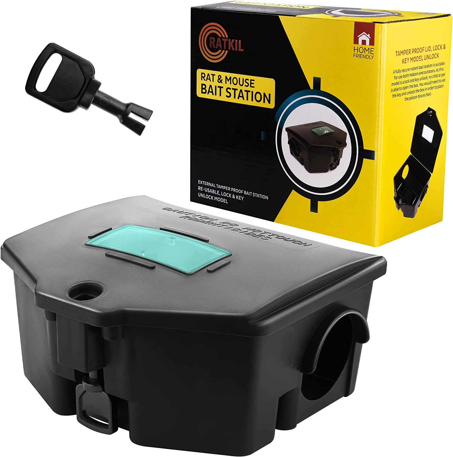Exterminators Choice Bait Stations and One Key Included Bait Box